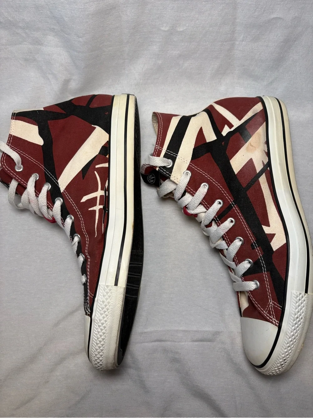 Eddie Van Halen EVH 5150 Frankenstein Stripe High Top Sneakers Men's (14) EV029